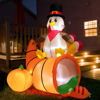 Picture of 6' Inflatable Thanksgiving Turkey with Lights