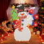 Picture of 4' Outdoor Christmas Decor Snowman with LED Lights