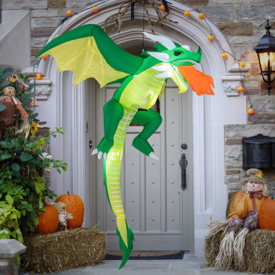 Picture of 5' Outdoor Holiday Decor Inflatable Dragon