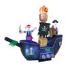 Picture of 7' Halloween Inflatable Pirate Ship With Lights