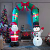 Picture of 8' Christmas Decor Archway with Santa Claus