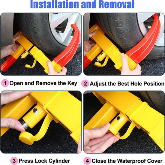 Convenience Boutique / AntiTheft Towing Wheel Lock Clamp Boot Tire Claw