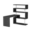 Picture of Home Office Desk with Shelves - Black