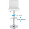 Picture of Kitchen Height Adjustable Bar Stools - White 2 pcs