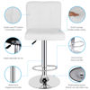 Picture of Kitchen Height Adjustable Bar Stools - White 2 pcs