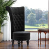 Picture of Living Room Accent Velvet Chair - Black