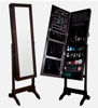 Picture of Jewelry Cabinet with Mirror Free Standing - Brown