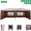 Picture of Outdoor 10' x 20' Easy Pop Up Canopy Tent - Brown