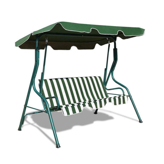 Picture of Outdoor 3 Person Patio Swing - Green