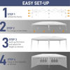 Picture of Outdoor 10' x 20' Easy Pop Up Canopy Tent - White