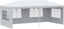 Picture of Outdoor 10' x 20' Gazebo Canopy Tent with 4 Removable Walls - White