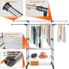 Picture of Portable Rolling Clothes Rack - 3 Tier
