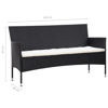 Picture of Outdoor Furniture Lounger Set - Black