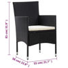 Picture of Outdoor Furniture Lounger Set - Black