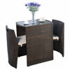 Picture of Outdoor Patio Furniture Seat - 3 Pcs Brown