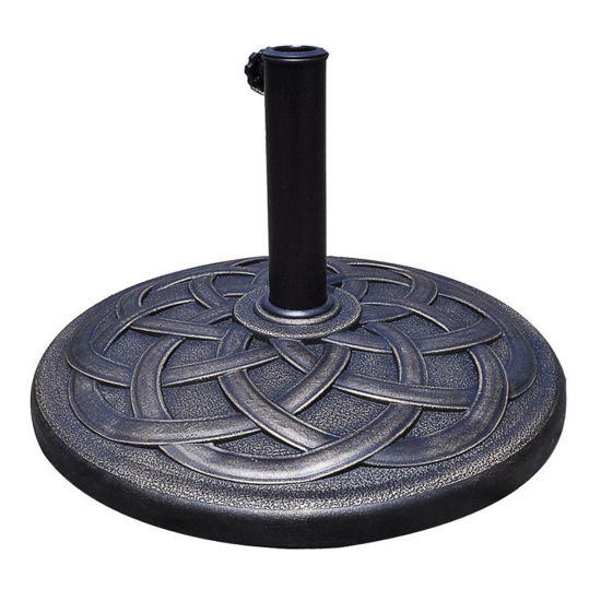 Picture of Outdoor Round Umbrella Holder Base 21.5" - Bronze Finish