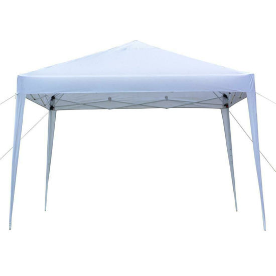Picture of Outdoor 10'x10' EZ Pop Up Tent Gazebo Canopy - White