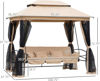 Picture of Outdoor Daybed Swing with Canopy