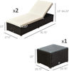Picture of Outdoor Lounge Chairs with Table - 3 Piece Black