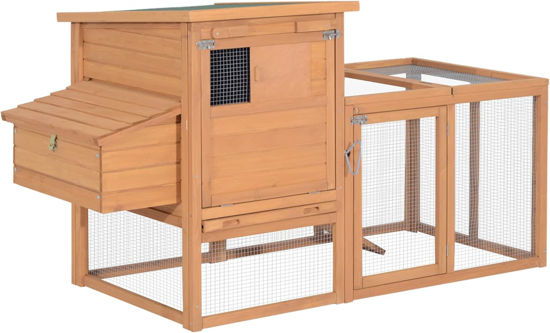 Picture of Outdoor 75" Chicken Coop with Run