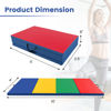Picture of Folding Gymnastics Tumbling Mat Multi-color - 4' x 10' x 2"