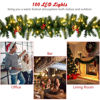 Picture of 9' Christmas Garland with LED Lights